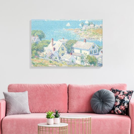 Childe Hassam - New England Headlands Canvas Afdruk (Insitu (Woonkamer))
