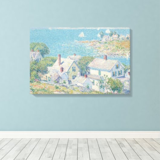 Childe Hassam - New England Headlands Canvas Afdruk (Insitu (Houten vloer))