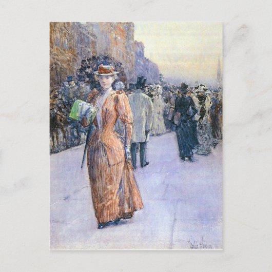 Childe Hassam - New York street scene Briefkaart (Voorkant)