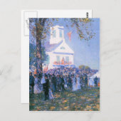 Childe Hassam - Oogst in een dorp in New Englan Briefkaart (Voorkant / Achterkant)