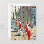 Childe Hassam Piazza di San Marco Briefkaart (Voorkant / Achterkant)