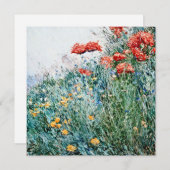 Childe Hassam - Poppies, Appledore Feestdagenkaart (Voorkant / Achterkant)