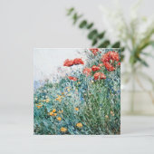 Childe Hassam - Poppies, Appledore Feestdagenkaart (Staand voorkant)