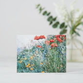 Childe Hassam - Poppies, Appledore Feestdagenkaart (Staand voorkant)
