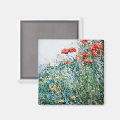 Childe Hassam - Poppies, Appledore Magneet (Voorkant / Achterkant)
