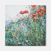 Childe Hassam - Poppies, Appledore Magneet (Voorkant)