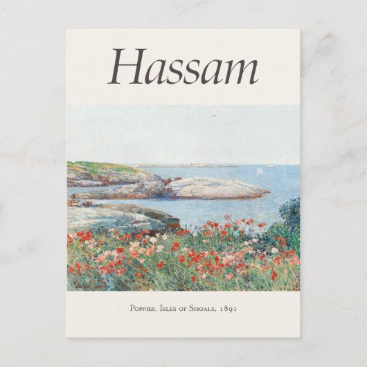Childe Hassam Poppies Art Exhibition Poster Print Briefkaart (Voorkant)