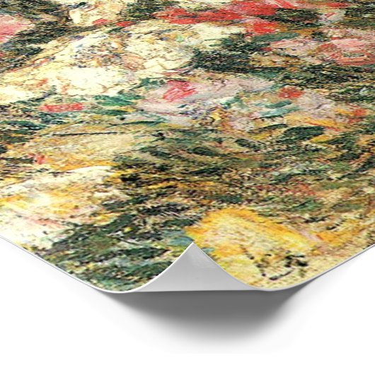 Childe Hassam - Poppies op de Shoals-eilanden Poster (Hoek)