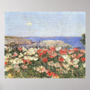 Childe Hassam - Poppies op de Shoals-eilanden Poster
