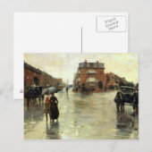 Childe Hassam - Rainy Day, Boston Briefkaart (Voorkant / Achterkant)