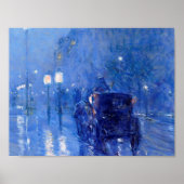 Childe Hassam - Rainy Midnight Poster (Voorkant)