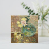 Childe Hassam - Rozen in een fase Feestdagenkaart (Staand voorkant)