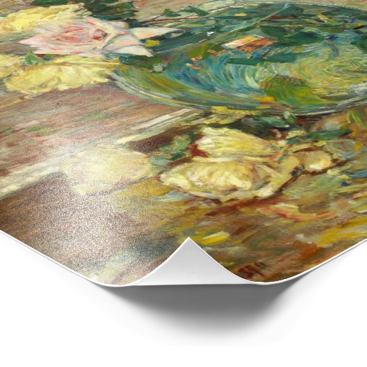 Childe Hassam - Rozen in een fase Foto Afdruk (Hoek)