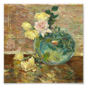 Childe Hassam - Rozen in een fase Foto Afdruk (Voorkant)