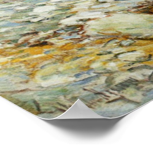 Childe Hassam - 'Shoals-eilanden, Broad Cove' Poster (Hoek)