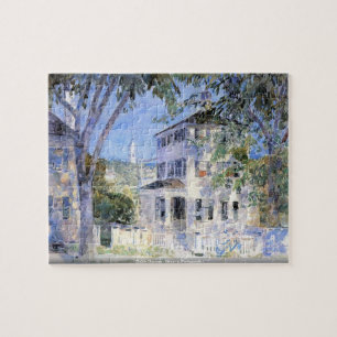 Childe Hassam - Street in Portsmouth puzzle Legpuzzel