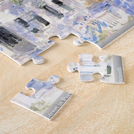 Childe Hassam - Street in Portsmouth puzzle Legpuzzel (Zijkant)