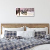 Childe Hassam - Street scene met twee cabines Canvas Afdruk (Insitu (Slaapkamer))