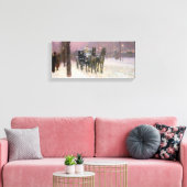 Childe Hassam - Street scene met twee cabines Canvas Afdruk (Insitu (Woonkamer))