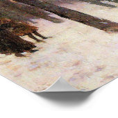 Childe Hassam - Street scene met twee cabines Poster (Hoek)