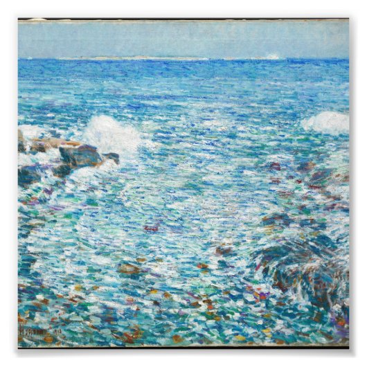 Childe Hassam - Surf, Shoals-eilanden Foto Afdruk (Voorkant)
