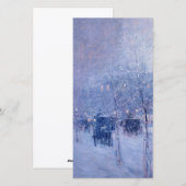 Childe Hassam - Te late middag, New York, Winter Feestdagenkaart (Voorkant / Achterkant)