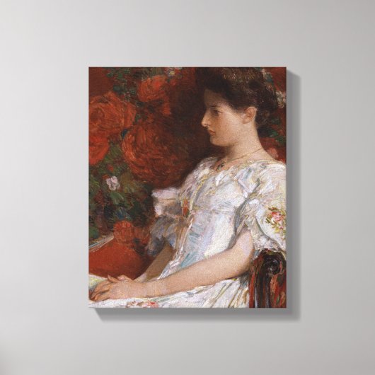 Childe Hassam Victoriaans stoel CC0192 Impressioni Canvas Afdruk (Voorkant)