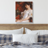 Childe Hassam Victoriaans stoel CC0192 Impressioni Canvas Afdruk (Insitu (Slaapkamer))
