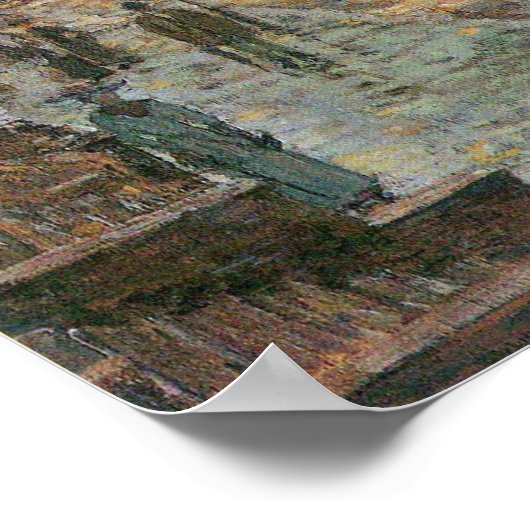 Childe Hassam-West 78th Street in Spring Poster (Hoek)