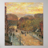Childe Hassam-West 78th Street in Spring Poster (Voorkant)