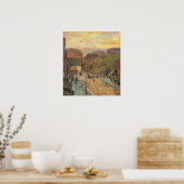 Childe Hassam-West 78th Street in Spring Poster (Keuken)