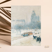Childe Hassam Winter in Union Square Painting Art Briefkaart