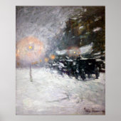 Childe Hassam Winter, Midnight Poster (Voorkant)