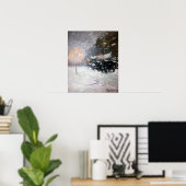 Childe Hassam Winter, Midnight Poster (Thuiskantoor)