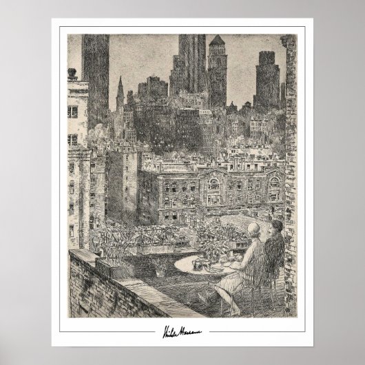 Childe Hassam Zedign Art Poster #174-2 (Voorkant)