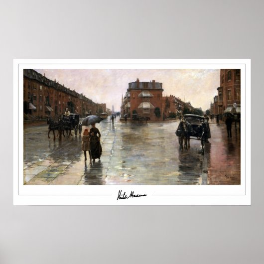 Childe Hassam Zedign Art Poster #17-2 (Voorkant)