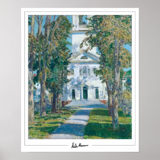 Childe Hassam Zedign Art Poster #50 (Voorkant)