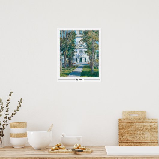 Childe Hassam Zedign Art Poster #50 (Keuken)