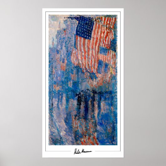 Childe Hassam Zedign Kunstposter #106 Poster (Voorkant)
