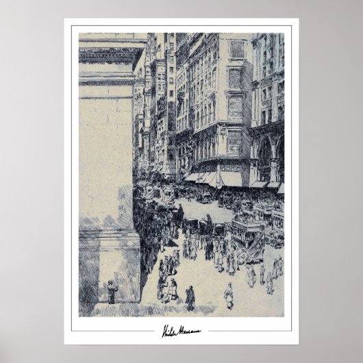 Childe Hassam Zedign Kunstposter #155-2 Poster (Voorkant)