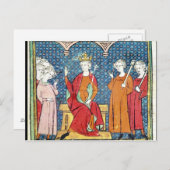 Childeric II , Merovingian King of Austrasia Briefkaart (Voorkant / Achterkant)