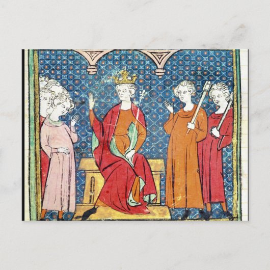 Childeric II , Merovingian King of Austrasia Briefkaart (Voorkant)