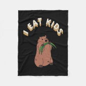 Childern's I Eat Kinderen Sticker Fleece Deken (Voorkant)