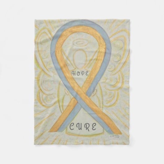 Childhood Brain Cancer Awareness Angel Blanket Fleece Deken (Voorkant)