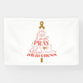 childhood cancer awareness Christmas Large Banner  (Horizontaal)
