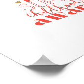 childhood cancer awareness Christmas Tree Poster (Hoek)