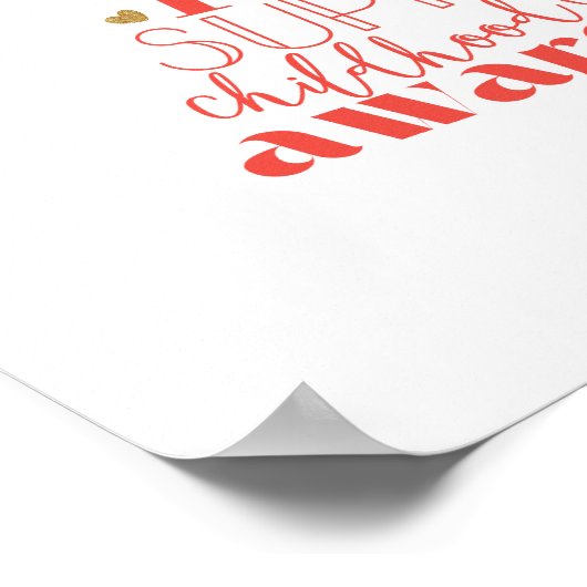 childhood cancer awareness Christmas Tree Poster (Hoek)