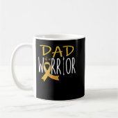 Childhood cancer awareness Dad of a warrior  Koffiemok (Links)