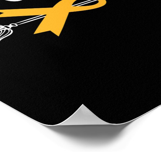 Childhood Cancer Awareness Hope Support Strong War Poster (Hoek)