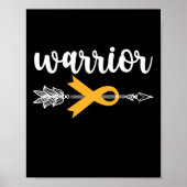 Childhood Cancer Awareness Hope Support Strong War Poster (Voorkant)